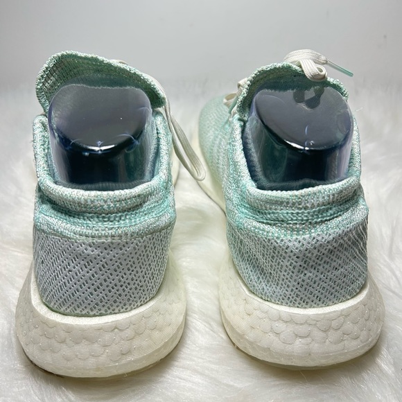 Adidas PureBoost Go Running Shoes Boost Green White Sneaker Size 9 - Picture 8 of 10
